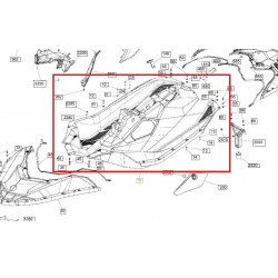 Górna część kadłuba Spark BRP Sea-Doo 291004646