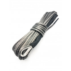 Lina syntetyczna do wyciągarki 6 mm 15mb carbon