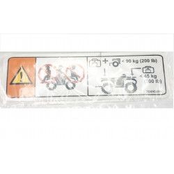 Naklejka Warning BRP 704905997