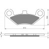 Klocki hamulcowe przód CF Moto ZM 9010-0808A0