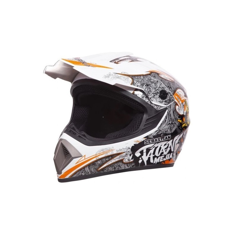 Kask CROSS ENDURO QUAD ATV Junior WL-801 KAYO White