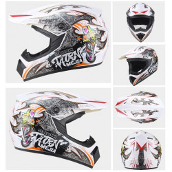 Kask CROSS ENDURO QUAD ATV Junior WL-801 KAYO White