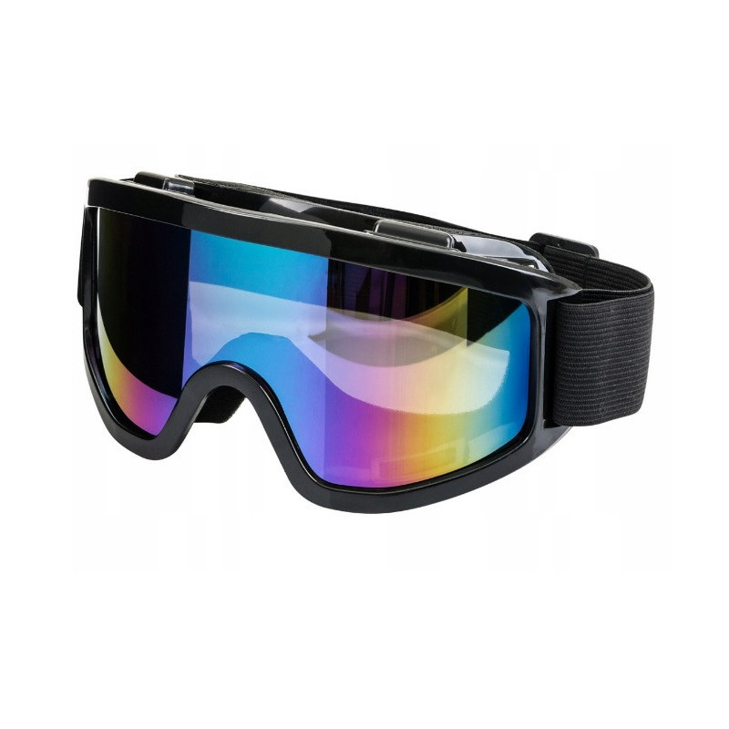 Gogle do Kasku Cross Enduro City-Bike Black Reflex