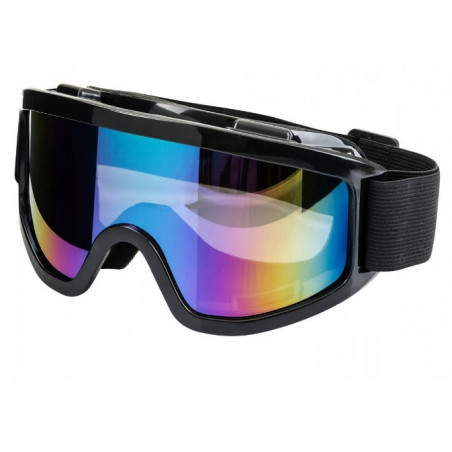 Gogle do Kasku Cross Enduro City-Bike Black Reflex