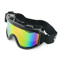 Gogle do Kasku Cross Enduro City-Bike Black Reflex