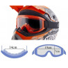 Gogle Cross City-Bike MD-889 orange