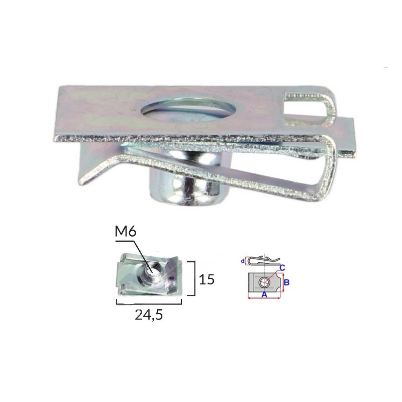 SPINKA METALOWA DO PLASTIKOW M6X1.0 ZAMIENNIK CAN AM BMW ... UNIWERSALNA