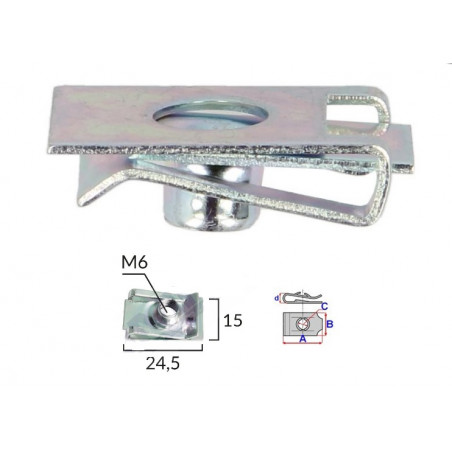 SPINKA METALOWA DO PLASTIKOW M6X1.0 ZAMIENNIK CAN AM BMW ... UNIWERSALNA