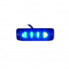Lampa kierunkowa  stroboskop 4 LED blue R10 R65 110MM