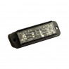Lampa kierunkowa  stroboskop 4 LED blue R10 R65 110MM