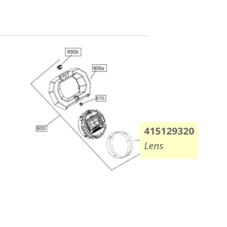Szybka licznika Can-Am Outlander BRP 415129320
