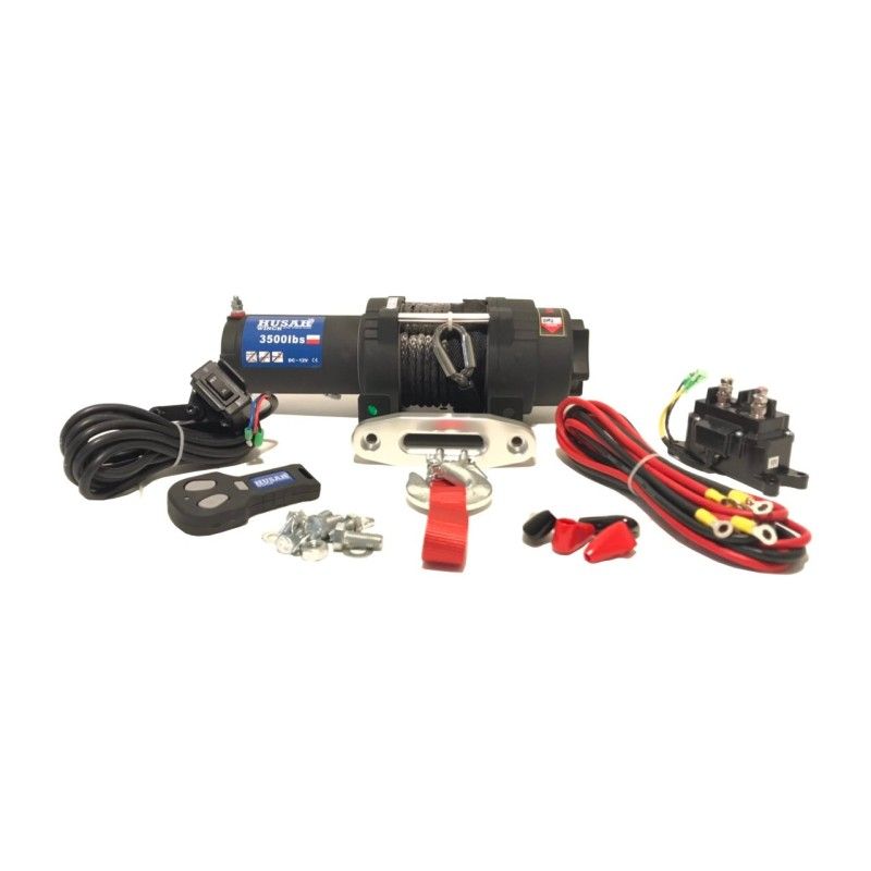 Wyciągarka Husar Winch 12v  BST S 3500lbs-s lina syntetyczna
