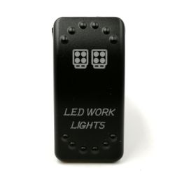 Włącznik świateł LED work lights UTV niebieskie