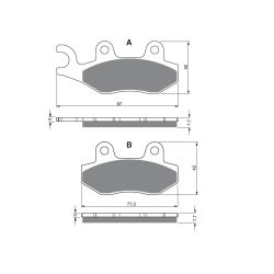 Klocki hamulcowe ZM Can-Am 800 R 1000 11-14