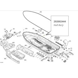 Sea Doo GTI GTR 2023  kadłub górny i dolny