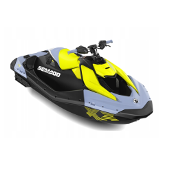 Sea-Doo Spark Trixx 1UP 65RD Vapor Blue and Neon Yellow 2024