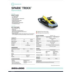 Skuter Wodny Sea-Doo Spark 3up TRIXX 90 2024 White/Dragon Red - Quadziorek