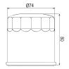 Filtr oleju Yamaha Zm 69J-13440-01, 69J-13440-03