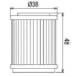 Filtr oleju ZM Yamaha 3UH-E3440-00, 5H0-13440-00