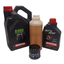 ZESTAW OLEJOWY SUZUKI KINGQUAD 700 750 OLEJE Motul + FILTR OLEJU