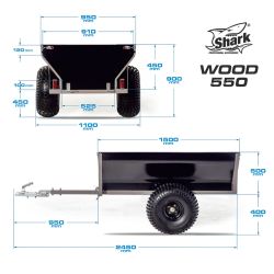 Przyczepa Shark atv wood 550