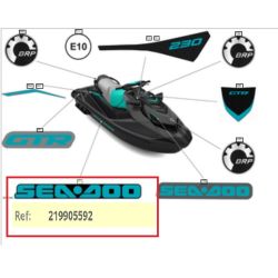 Naklejka Sea-Doo GTI, GTR Reef Blue BRP 219905592