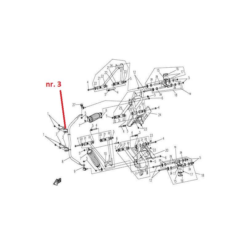 Tuleja GUMA MOCOWANIA STABILIZATORA CF MOTO 9010-060003