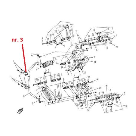 Tuleja GUMA MOCOWANIA STABILIZATORA CF MOTO 9010-060003