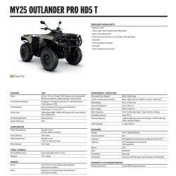 Can-Am Outlander Pro HD5 T3b Desert Tan 2025