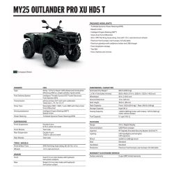 Can-Am Outlander Pro XU T HD5 650 Compass Green