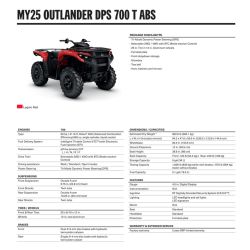 CAN-AM Outlander DPS T 700 legion red T3b 2025