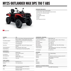 Can-Am Outlander Max DPS T 700 Legion Red T3b 2025