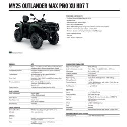 Can-Am Outlander MAX PRO XU T HD7 Compass Green