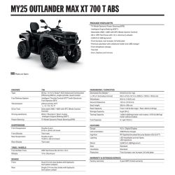 Can-Am Outlander MAX XT T 700 Platinum Satin 2025