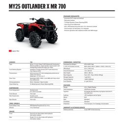 Can-Am Outlander X MR 700 Legion Red 2025