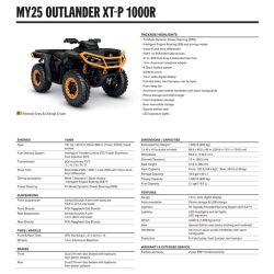 Can-Am Outlander XT-P 1000R Mineral Grey & Orange