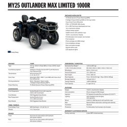 Can-Am Outlander MAX LTD 1000R Dusty Navy 2025