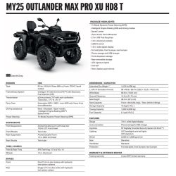 Can-Am Outlander MAX PRO XU HD8 T 2025