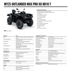 Can-Am Outlander Max Pro XU HD10 T 2025