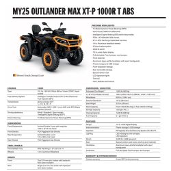 Can-Am Outlander MAX XT-P 1000R T ABS 2025