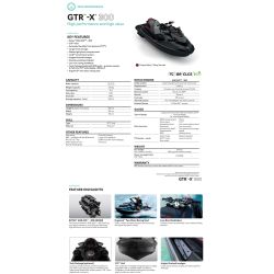 Sea-Doo GTR-X RS 300 Eclipse Black / Deep Marsala