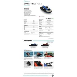 Sea-Doo Spark 3up Trixx 90 White / Dragon Red 2025