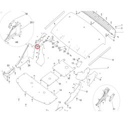 Osłona prawa wewnętrzna SEGWAY U01-H124130-0B0-00