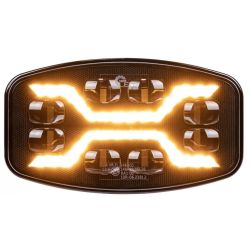 Reflektor drogowy LED X-SPIDER + poz /strobo amber
