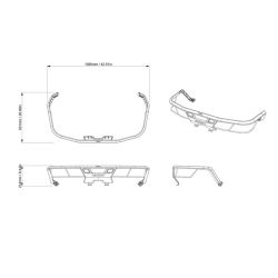 Orurowanie bagażnika tył Can-Am G3 BRP 715009475