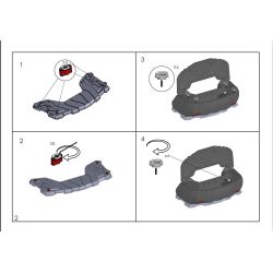 Kufer tył CF Moto 125L CF Moto 850 1000 2024-