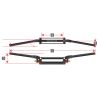 Kierownica Fasst Flexx do quada atv niska 14/31"