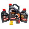 Zestaw olejowy BRP CAN AM Motul + filtr oleju K&N + świece NGK