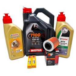 Zestaw olejowy BRP CAN AM Castrol + Motul + filtr oleju + świece