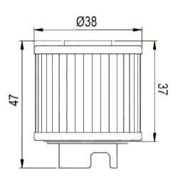 Filtr oleju zm Kayo TT190-R 14210-I038-0000